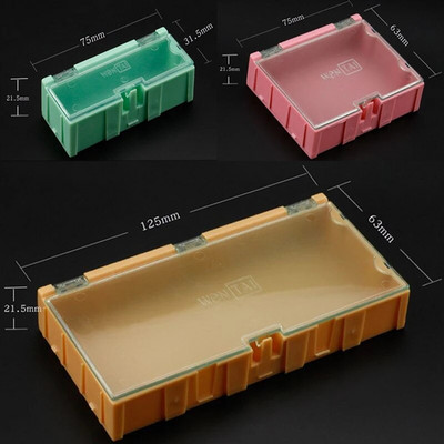 3/5/6/9 τμχ SMD SMT IC Electronic Component Mini Storage Box Αντίσταση Χωρητικότητα Κουτί δοχείου Μικρή θήκη εργαλείου