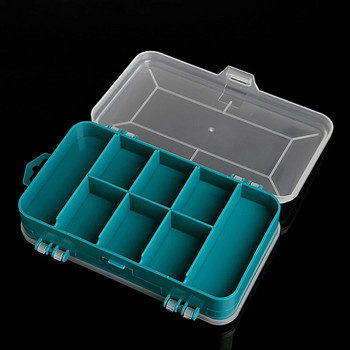 Кутия за инструменти Прозрачна двустранна многофункционална кутия за съхранение Пластмасов куфар