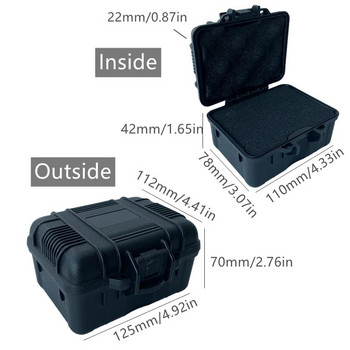 ABS Πλαστικό φορητό σφραγισμένο κουτί θήκη οργάνων Προστατευτικό κουτί αποθήκευσης Μεταλλικά εξαρτήματα Εργαλειοθήκη επισκευής κατσαβιδιού