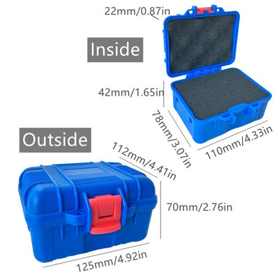 ABS Πλαστικό φορητό σφραγισμένο κουτί θήκη οργάνων Προστατευτικό κουτί αποθήκευσης Μεταλλικά εξαρτήματα Εργαλειοθήκη επισκευής κατσαβιδιού