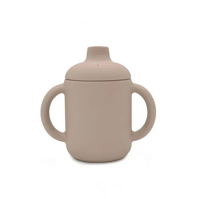 Wolife Baby Silikoonist Sippy Cup Baby Learning Joogitops Kahe käepidemega silikoontass Kaasaskantav laste silikoonkruus BPA-vaba