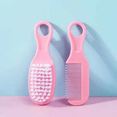 Kūdikių plaukų šepetėlių šukos Nešiojamos naujagimių kūdikių minkštų plaukų šepetėlių galvos masažuoklis vaisiaus galvos riebalų šukos Vaikų plaukų priežiūros reikmenys