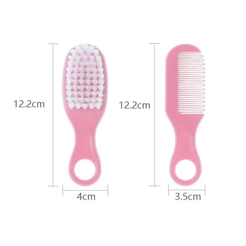 Kūdikių plaukų šepetėlių šukos Nešiojamos naujagimių kūdikių minkštų plaukų šepetėlių galvos masažuoklis vaisiaus galvos riebalų šukos Vaikų plaukų priežiūros reikmenys