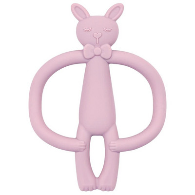 Baby Teether Food Grade Silicone Material Cute Cartoon Double Handle Teether Teether Παιχνίδι Pain Teething Relief Βρεφικά αξεσουάρ