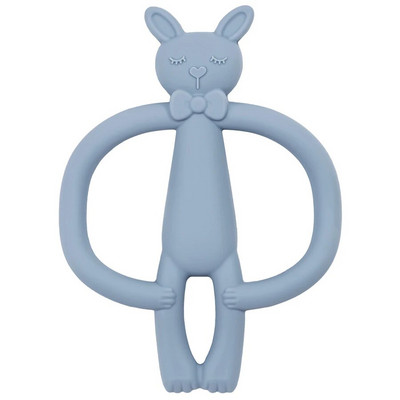 Baby Teether Food Grade Silicone Material Cute Cartoon Double Handle Teether Teether Παιχνίδι Pain Teething Relief Βρεφικά αξεσουάρ