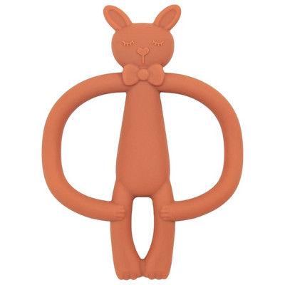 Baby Teether Food Grade Silicone Material Cute Cartoon Double Handle Teether Teether Παιχνίδι Pain Teething Relief Βρεφικά αξεσουάρ