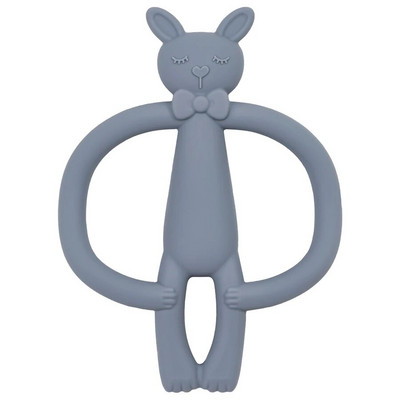 Baby Teether Food Grade Silicone Material Cute Cartoon Double Handle Teether Teether Παιχνίδι Pain Teething Relief Βρεφικά αξεσουάρ