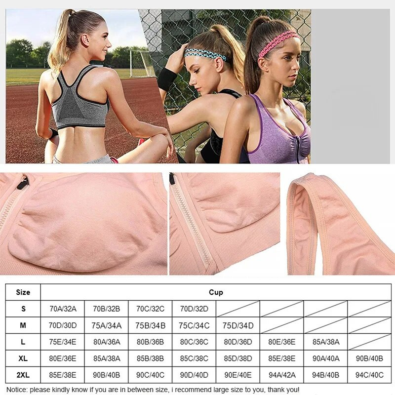Cloud Hide Spordirinnahoidja Naiste S-XXXL Ees lukuga aluspesu Fitnesssärk Push Up Yoga Crop Top rinnahoidjad Athletic Vest Jõusaali spordirõivad
