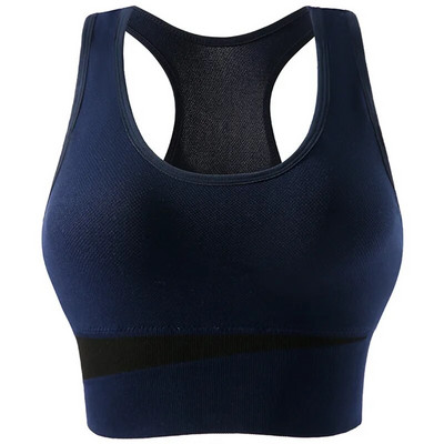 Sutien sport sexy pentru femei, mai mare, crop top, lenjerie de corp cu mozaic, push up, din bumbac, pentru fitness, fără sudură, vestă sportivă, top de yoga