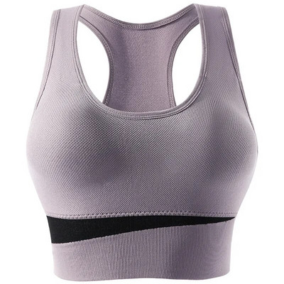 Sutien sport sexy pentru femei, mai mare, crop top, lenjerie de corp cu mozaic, push up, din bumbac, pentru fitness, fără sudură, vestă sportivă, top de yoga