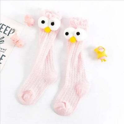 Διχτυωτό νεογέννητο κοριτσάκι Παιδιά για τα Χριστούγεννα Χειμώνας Αντιολισθητικές Κάλτσες Φιόγκος Καλοκαίρι Άνοιξη Terry Cotton Sokken Princess Knee ψηλά μακριά