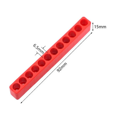 5 τμχ Εξαγωνικό τρυπάνι πολλαπλών οπών Κουτί αποθήκευσης Μαλακό και μέτριας αντοχής πλαστική θήκη έγχυσης Εργαλειοθήκη κατσαβιδιού