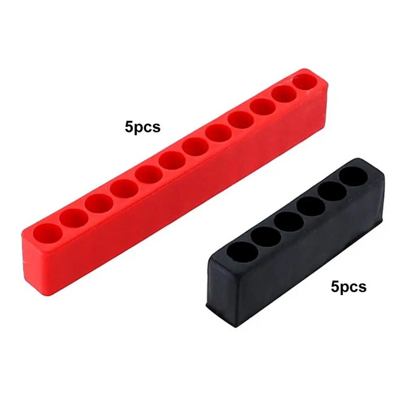 5 τμχ Εξαγωνικό τρυπάνι πολλαπλών οπών Κουτί αποθήκευσης Μαλακό και μέτριας αντοχής πλαστική θήκη έγχυσης Εργαλειοθήκη κατσαβιδιού