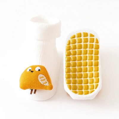 Χαριτωμένα κινούμενα σχέδια ζωάκι μωρό κάλτσες για αγόρι κορίτσι Ανοιξιάτικο βαμβακερό αρκουδάκι πάπια αντιολισθητική σόλα Νεογέννητο νήπιο Φθινοπωρινές κάλτσες Accesorio Bebe