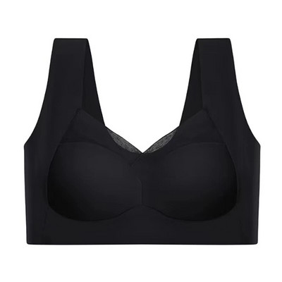Sutiene pentru femei fără cusături Sutien sport Push Up Dimensiuni mari Suport superior Confortabil fără inel de oțel Lenjerie de corp Yoga Fitness Vestă de somn
