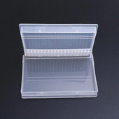 Burghie transparente pentru unghii Cutie de depozitare Vitrine Lustruire pentru unghii pentru organizator de cap Freze pentru manichiura Burghie pentru unghii