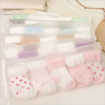 5 чифта/лот Памучни чорапки за момиченце и момченце от 0 до 6 месеца, къси чорапки за новородено