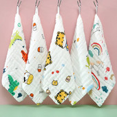 5 tk Beebi marli rätik Musliin puuvillane pehme beebi käterätt beebi näorätik Taskurätik vannitamiseks näo pesulapp Puhastuslapp 25x25cm