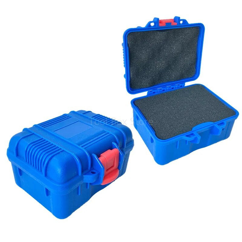 Plastikinė maža įrankių dėžė, vandeniui atspari kieto dėklo krepšio laikymo dėžutės saugos įrankių dėžė, skirta mechanikai lauke, nešiojamasis lagaminas, įrankių dėklas