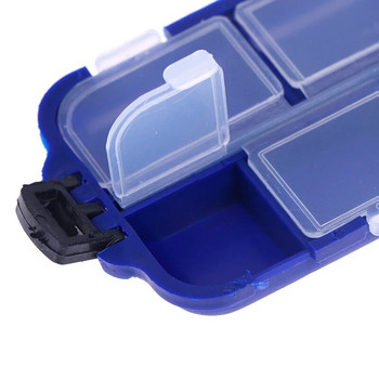 Fishing Box Πλαστική θήκη αποθήκευσης Lure Poon Hook Bait Tackle Connector Αδιάβροχο Fishing 10 Grids Fly Tackle Boxes