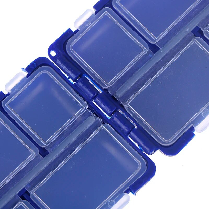 Fishing Box Πλαστική θήκη αποθήκευσης Lure Poon Hook Bait Tackle Connector Αδιάβροχο Fishing 10 Grids Fly Tackle Boxes