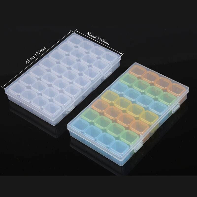 28 Võre kaasaskantav kruvi IC-kiibi salvestuskast Elektrooniliste komponentide osad Väike riistvara plastikust läbipaistev konteineri tööriistakast