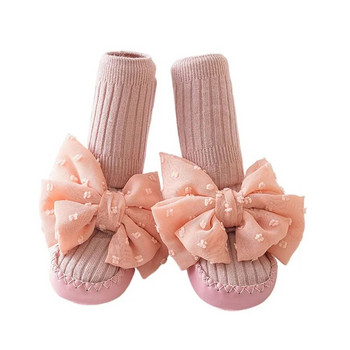 ma&baby 0-3Y Обувки за чорапи за новородено момиче Симпатични пантофи Нехлъзгащи се чехли за пода Обувки за ходене за малко дете Бебе