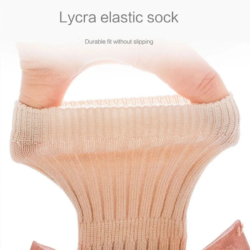 ma&baby 0-3Y Nou-Născut Fetiță Sosetă Pantofi drăguți cu fundă papuci de podea anti-alunecare Pantofi de mers pentru copil mic