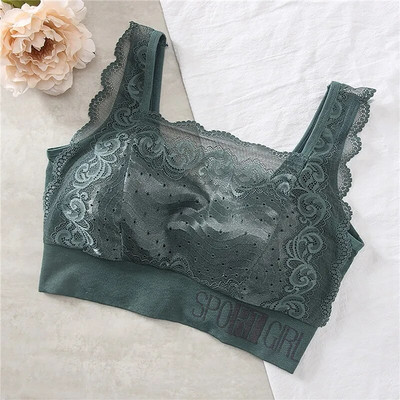 Sutien sexy din dantelă, fără sudură, mărime mare, confortabil, respirabil, pentru sport, frumusețe, vestă din spate, strâns pentru somn, înfășurat în piept.