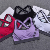 Sportski grudnjak za žene Gym Push Up bešavni križni grudnjak za trčanje otporan na udarce i udoban prozračni prsluk za sportski grudnjak za jogu