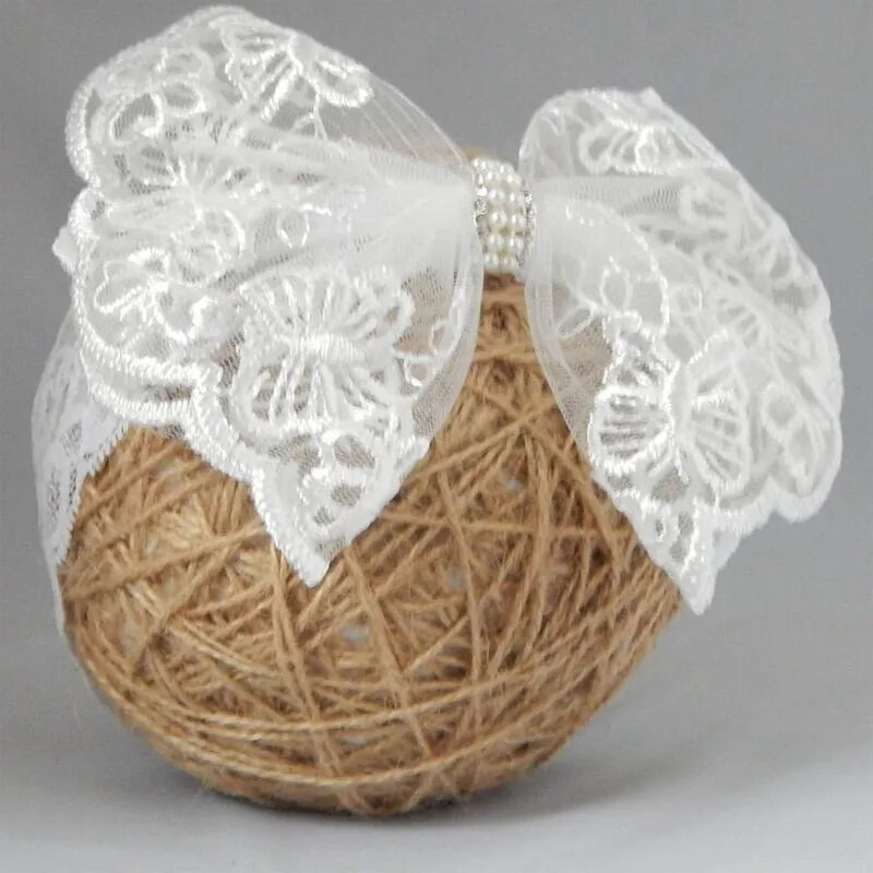 Λευκή δαντέλα φιόγκος Βρεφικές κορδέλες για κορίτσι Χαριτωμένο κορδόνι με παπιγιόν Ελαστικό τουρμπάνι για μωρά Νεογέννητα Αξεσουάρ για μωρά για τα μαλλιά 머리띠