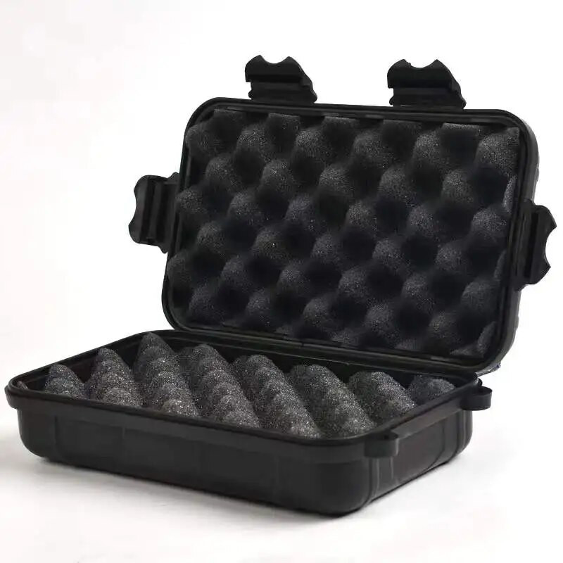 Αδιάβροχη αντικραδασμική σφραγισμένη εργαλειοθήκη Θήκη ασφαλείας εξωτερικού χώρου Προμήθειες κάμπινγκ Κουτί αποθήκευσης Όργανο που κλειδώνει στεγνό με αφρό