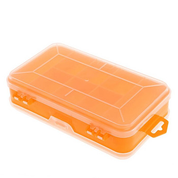 Кутия за инструменти Прозрачен двустранен многофункционален инструмент за съхранение на пластмасова кутия f
