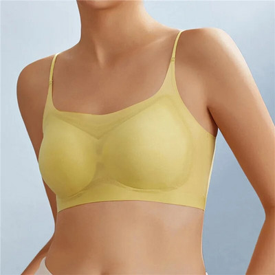 Sutien sexy din mătase de gheață ultra-subțire, fără cusături