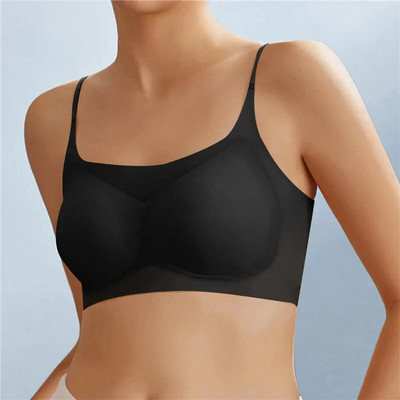 Sutien sexy din mătase de gheață ultra-subțire, fără cusături