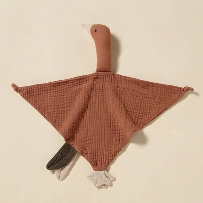 Puhast puuvillast musliin beebi rinnatükk Armas hani magamisnukud Vastsündinud süljerätik rahustab rahustav rätik väikelapsed röhitseb riidest taskurätik