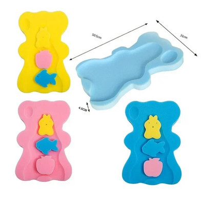 Sponge Baby Bath Mat Libisemisvastane Sponge Mat Libisemisvastane Vannipadi vastsündinu iste beebihoolduseks