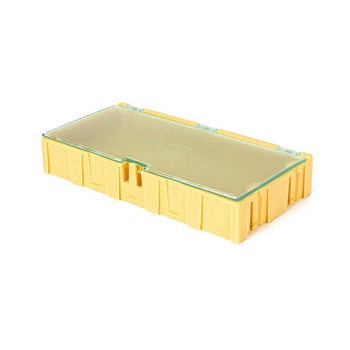 Кутия за съхранение на малки части с капак на панти Преносим пластмасов органайзер за хардуер за инструменти Кутия за организиране на хапчета за CASE Com