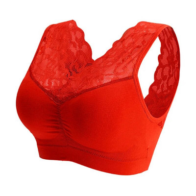 Sutien yoga fără sudură Sexy dantela fără fir frumusețe spate sutien push up Cozy piept tub Top sport fitness vest bralette sutien