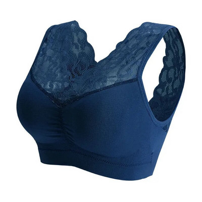 Sutien yoga fără sudură Sexy dantela fără fir frumusețe spate sutien push up Cozy piept tub Top sport fitness vest bralette sutien