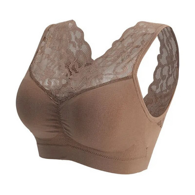 Sutien yoga fără sudură Sexy dantela fără fir frumusețe spate sutien push up Cozy piept tub Top sport fitness vest bralette sutien