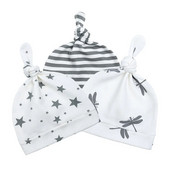 100% βαμβακερά καπέλα με κόμπους για μωρά Αγόρια για κορίτσια Καπέλα ύπνου Unisex Καπέλα για μωρά Lovely Baby Caps Προσαρμοσμένα παιδικά καπέλα για νεογέννητα