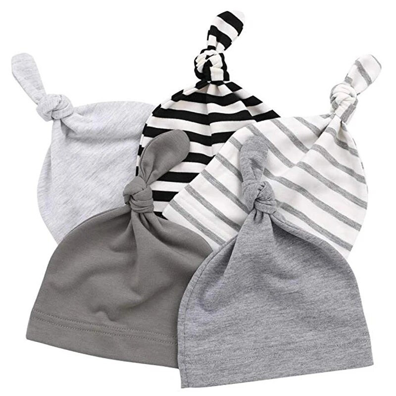 100% βαμβακερά καπέλα με κόμπους για μωρά Αγόρια για κορίτσια Καπέλα ύπνου Unisex Καπέλα για μωρά Lovely Baby Caps Προσαρμοσμένα παιδικά καπέλα για νεογέννητα