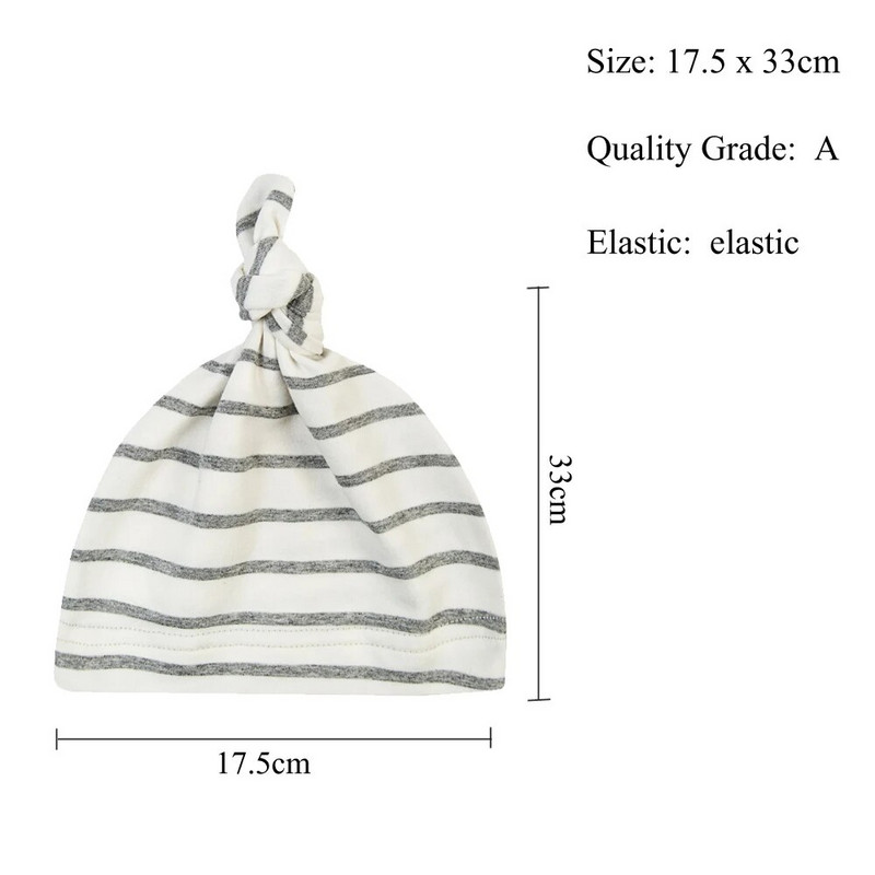 100% βαμβακερά καπέλα με κόμπους για μωρά Αγόρια για κορίτσια Καπέλα ύπνου Unisex Καπέλα για μωρά Lovely Baby Caps Προσαρμοσμένα παιδικά καπέλα για νεογέννητα