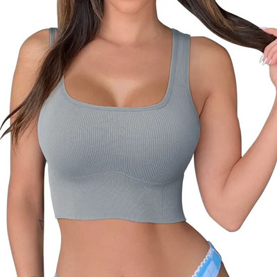 Sutien sport respirabil, crop top anti-transpirație, sutien de fitness, fără cusături, sutien pentru yoga, push up, top sport, antrenament de gimnastică, solid