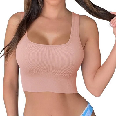Sutien sport respirabil, crop top anti-transpirație, sutien de fitness, fără cusături, sutien pentru yoga, push up, top sport, antrenament de gimnastică, solid