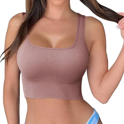 Sutien sport respirabil, crop top anti-transpirație, sutien de fitness, fără cusături, sutien pentru yoga, push up, top sport, antrenament de gimnastică, solid