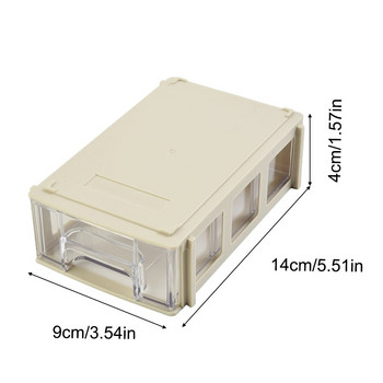 1PC Подреждащи се пластмасови хардуерни части Кутии за съхранение Винтове за компоненти Кутия за инструменти Кутия за съхранение на инструменти Органайзер за винтове за електронни части