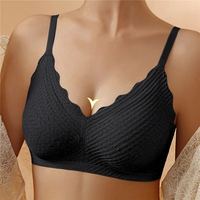 2023 Sutien Push Up fără sudură de vară pentru femei Sutien Lenjerie de corp sexy Bralette fără sârmă Lenjerie pentru femei Sutien intim în V adânc