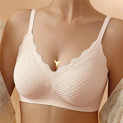 2023 Sutien Push Up fără sudură de vară pentru femei Sutien Lenjerie de corp sexy Bralette fără sârmă Lenjerie pentru femei Sutien intim în V adânc